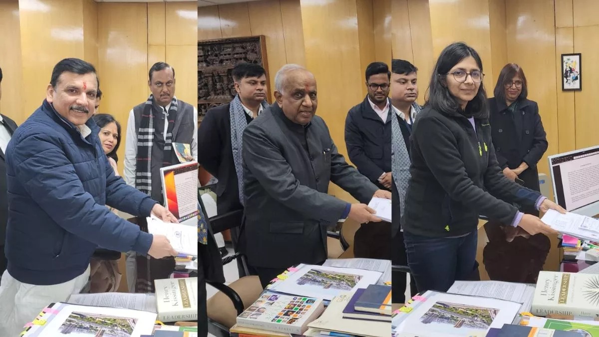 Delhi RS Election : संजय सिंह, स्वाति मालीवाल और एनडी गुप्ता ने राज्यसभा के लिए नामांकन दाखिल किया Delhi RS Election : संजय सिंह, स्वाति मालीवाल और एनडी गुप्ता ने राज्यसभा के लिए नामांकन दाखिल किया