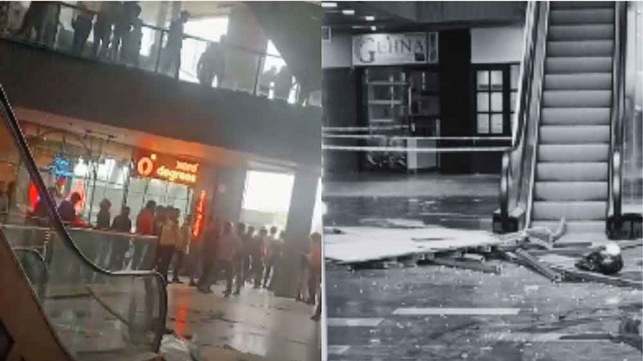 Greater Noida: ब्लू सफायर मॉल की छत से गिरी ग्रिल, 2 लोगों की मौत