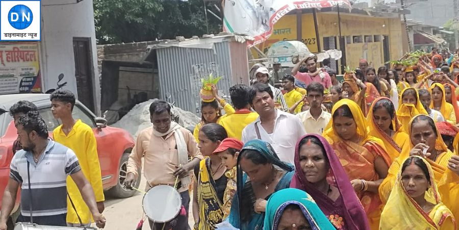 ढोल नगाड़ों संग निकली रुद्र महायज्ञ की कलश यात्रा, शाम को होगा रामलीला का सजीव मंचन