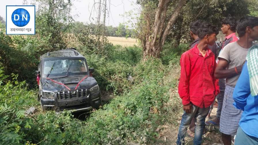 Maharajganj Accident: कोल्हुई में अनियंत्रित स्कार्पियो गड्ढे में पलटी, ऐसे हुआ हादसा