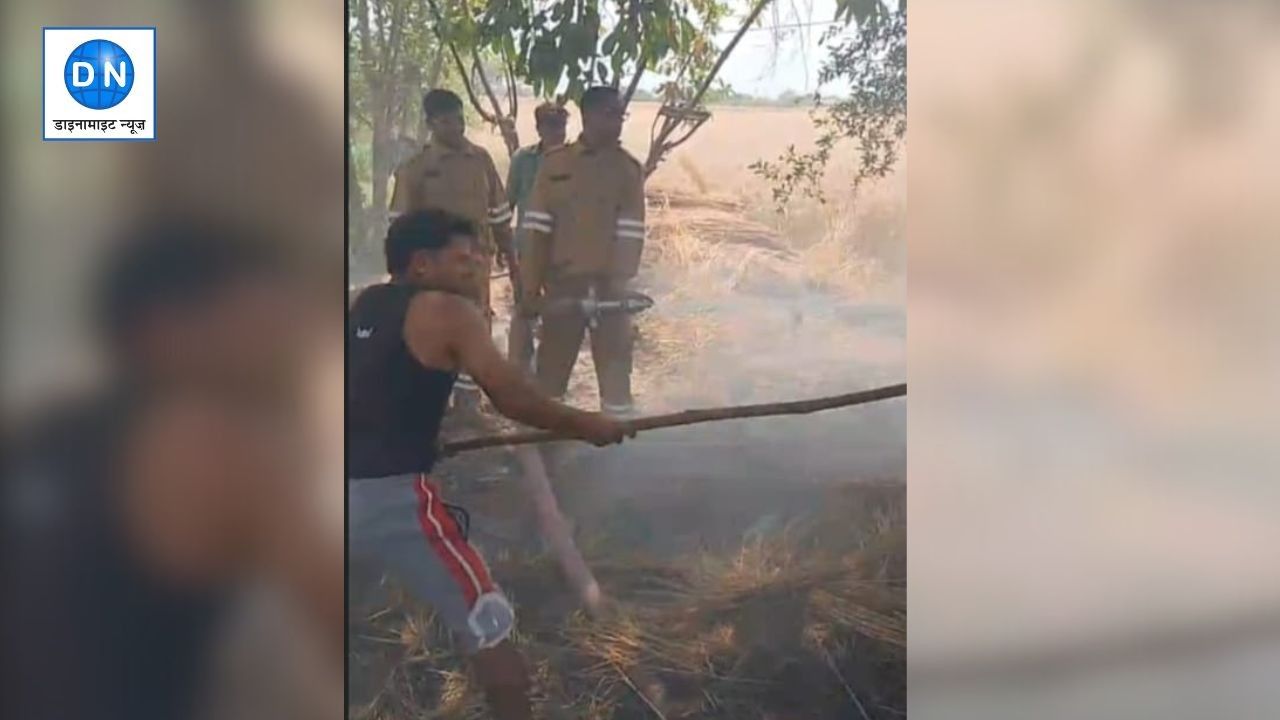 Fire News: इटावा में पुआल में लगी आग, दमकल की टीम ने 38 मिनट में पाया काबू