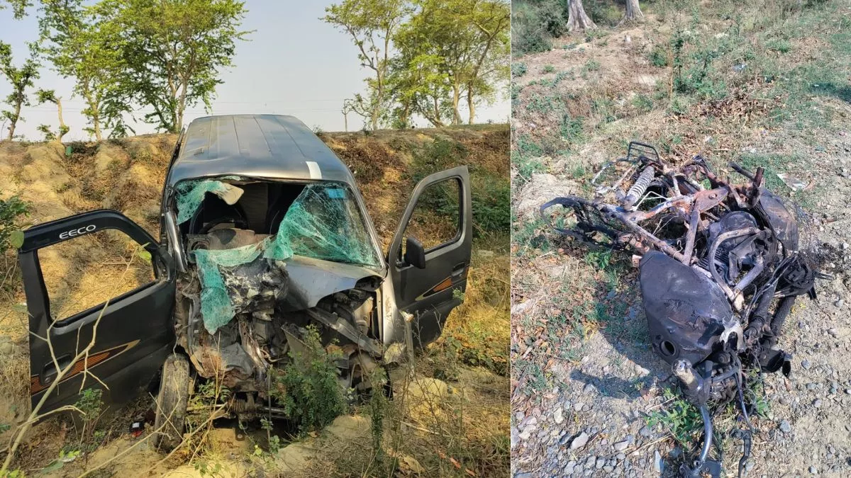 शाहजहांपुर में भीषण सड़क हादसा, बाइक और गाड़ूी की भिड़ंत में चार दोस्त समेत छह की मौत