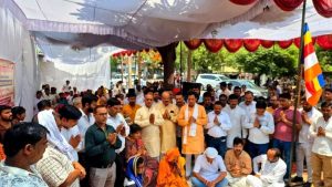 अशोक स्तम्भ के निर्माण का शिलान्यास (सोर्स- रिपोर्टर)