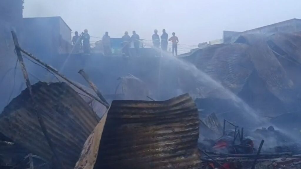 photo after the fire was extinguished