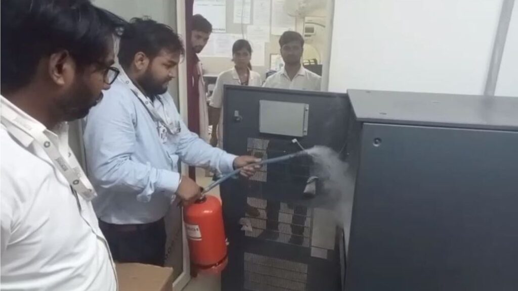 Fire in Sonbhadra Hospital