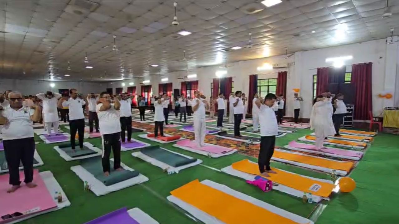 Yoga Day in Etah