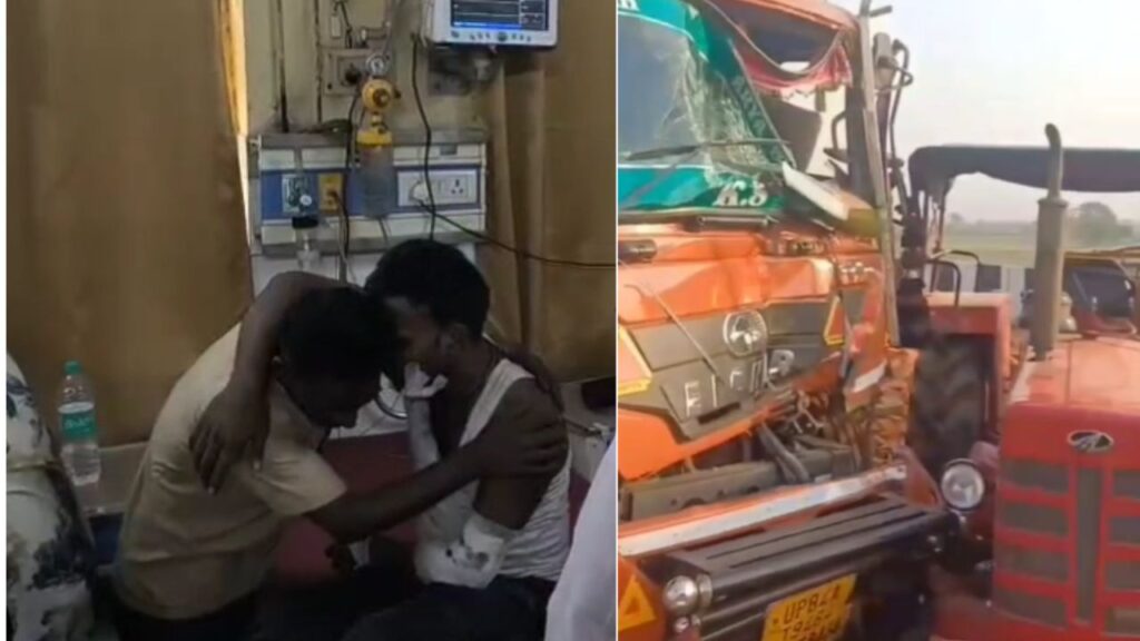 Five people were seriously injured in a tragic road accident in Malavan police station area of ​​the district.