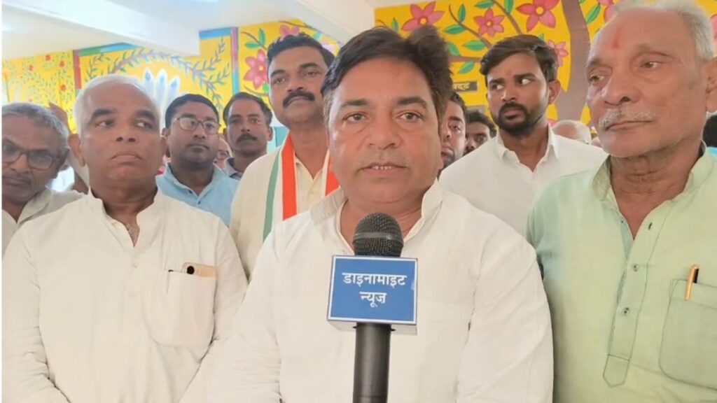 MLA Virendra Chaudhary talking to Dynamite News