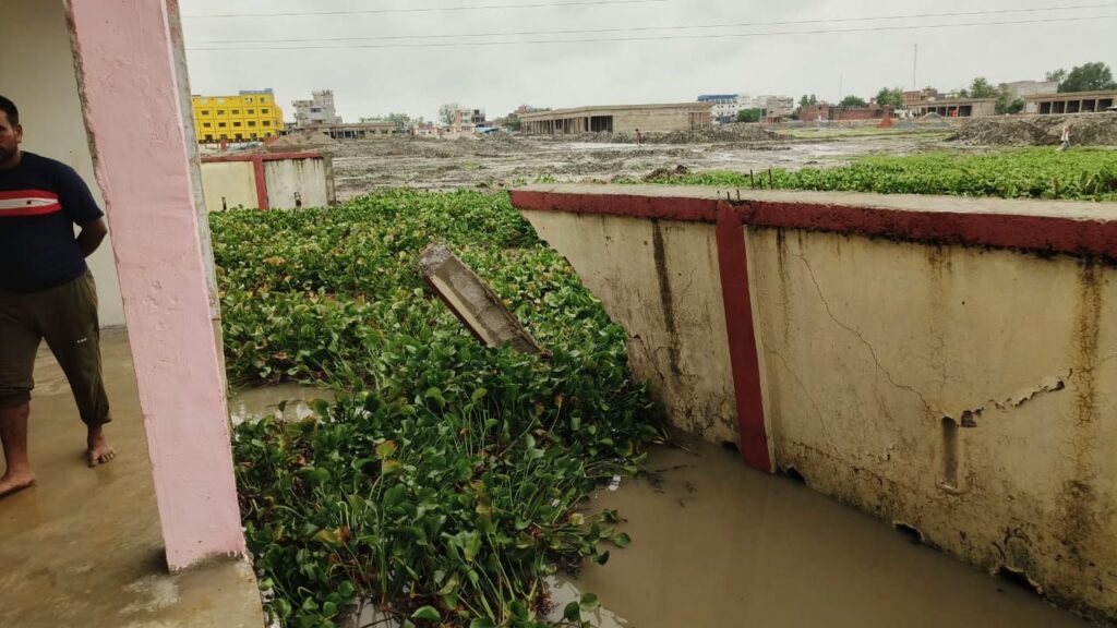 water entered into houses