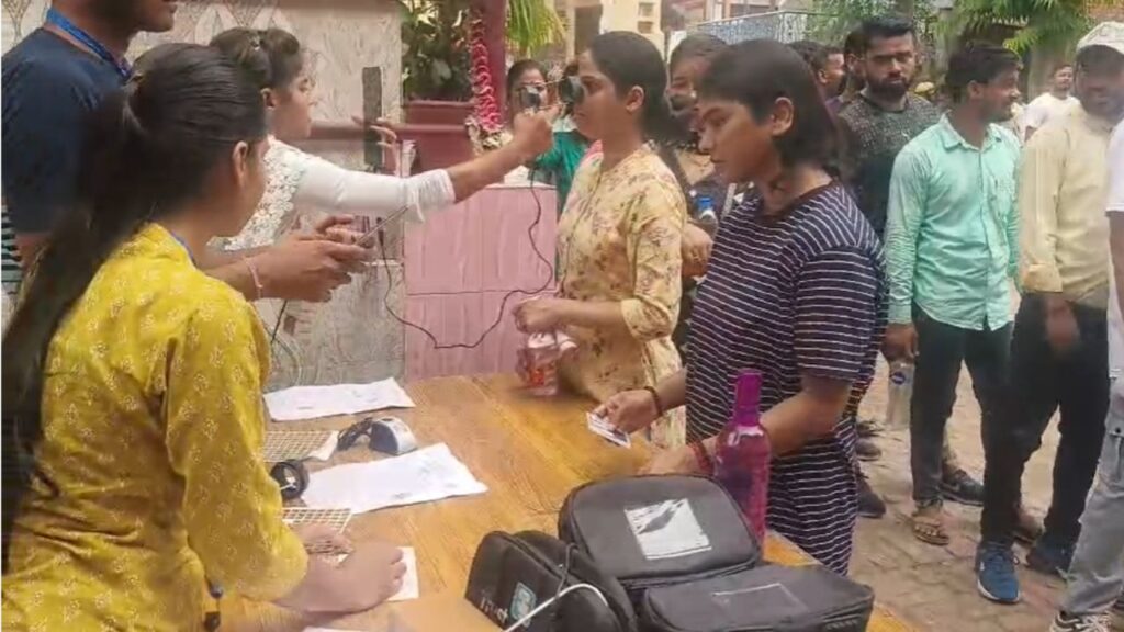 Checking of candidates before the exam