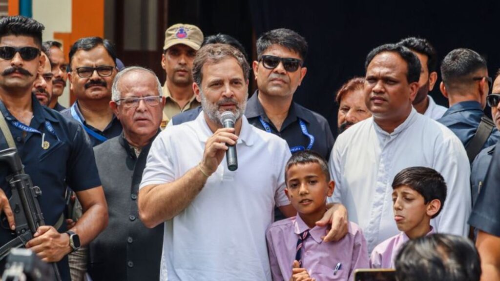 Rahul Gandhi made an announcement regarding children