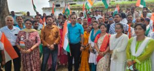 विकास खण्ड सांडी में हुआ तिरंगा यात्रा का आयोजन, छात्र छात्राओं व शिक्षकों सहित सैंकड़ों लोगों ने किया प्रतिभाग