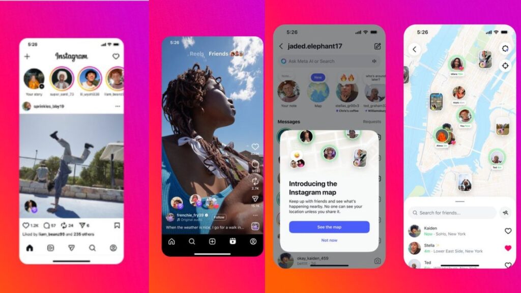 Instagram real-time location sharing feature (Img: Google)