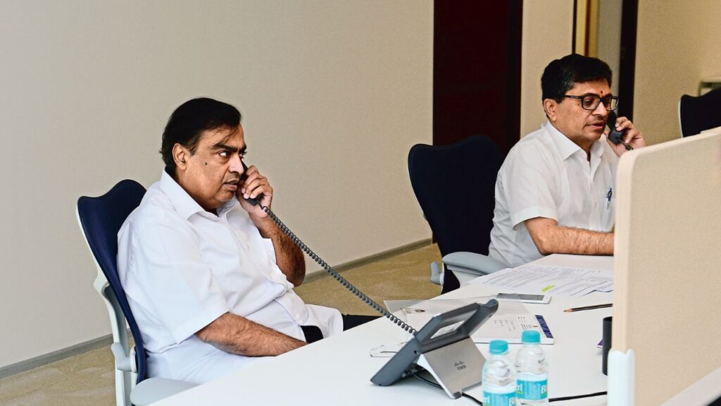 Mukesh Ambani and Manoj Modi 