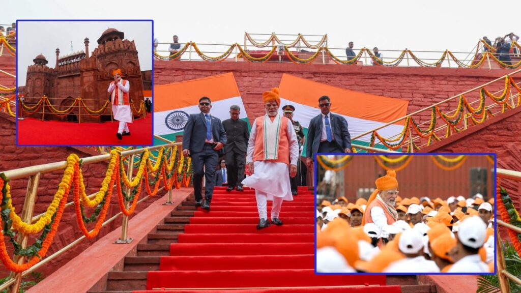 PM Modi on Independence Day (Img: X)