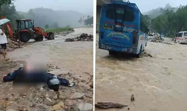 Ramnagar News: भीषण सड़क हादसा: बस के ब्रेक फेल, दो बाइक सवारों की मौके पर मौत