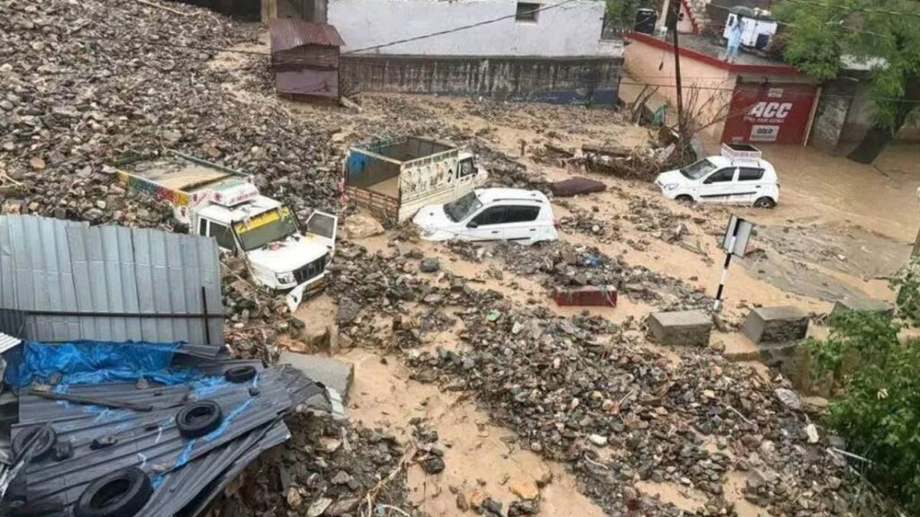 devastation caused by cloudburst