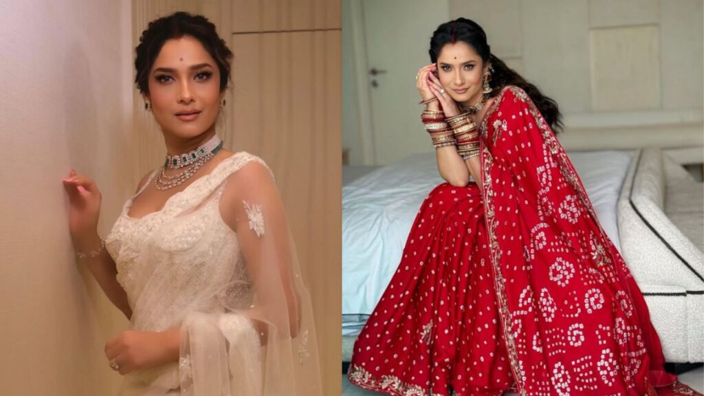 Ankita Lokhande worshiped Ganpati Bappa with her husband (Img: Instagram)