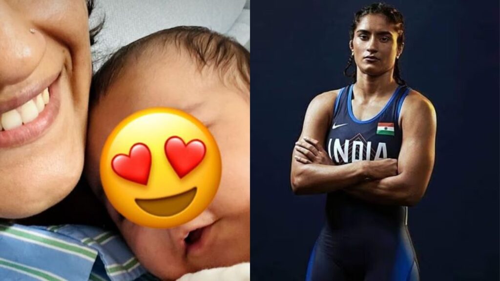 विनेश फोगाट ने शेयर की बेटे की पहली तस्वीर