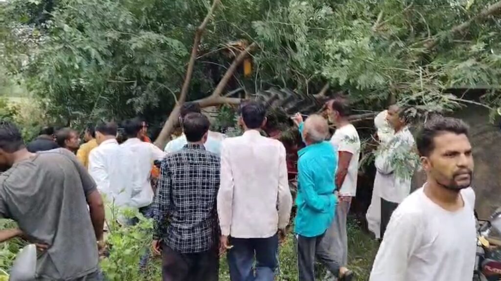 Crowd of people at the scene