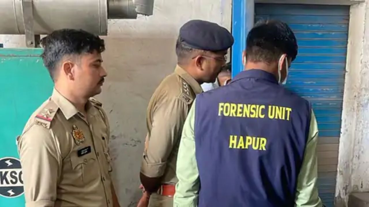 हापुड़ में सनसनीखेज मामला: रात में अकेले कर रहा था ड्यूटी, सुबह दूसरे कर्मचारियों को मिली लाश