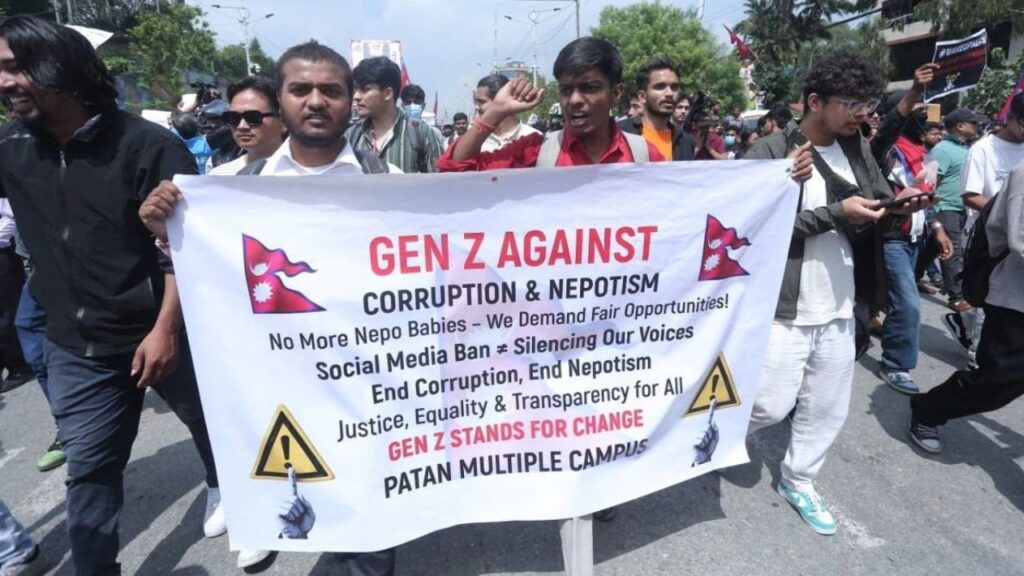 Thousands of youth took to the streets