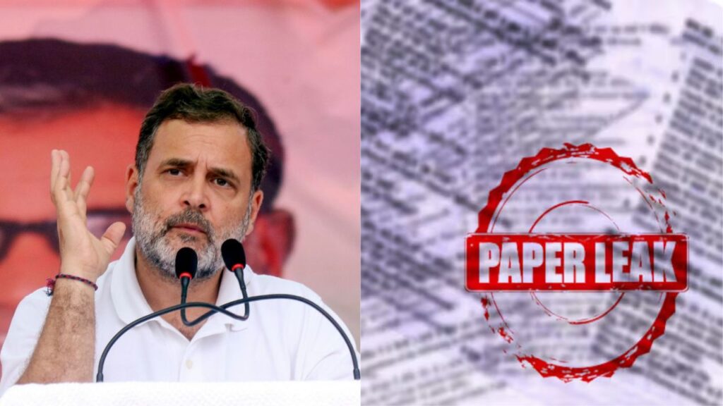 Congress leader Rahul Gandhi roared at the paper league