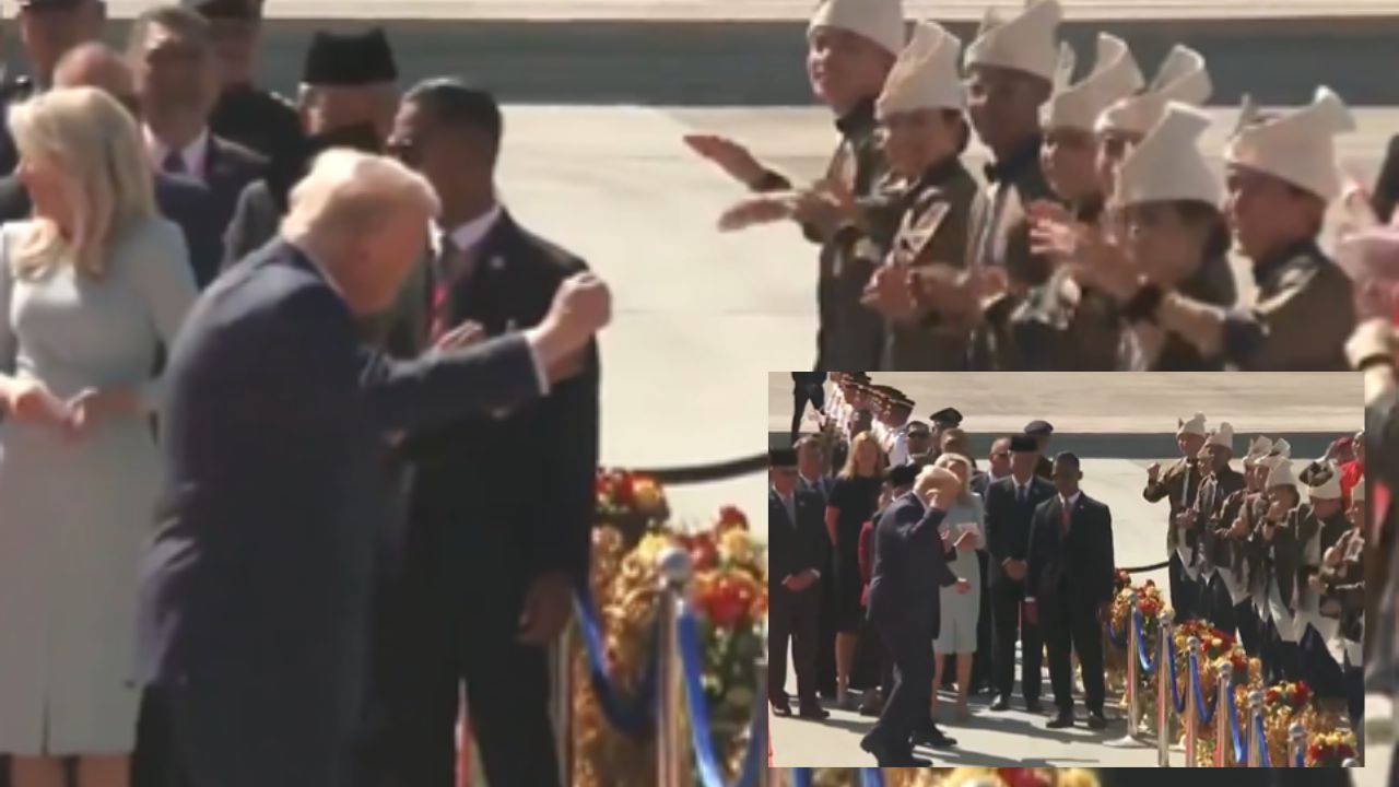 Donald Trump Viral Video: अमेरिकी राष्ट्रपति डोनाल्ड ट्रंप की इस हरकत ने किया हैरान, दुनिया भर में चर्चा, देखिये वायरल वीडियो Donald Trump Viral Video: अमेरिकी राष्ट्रपति डोनाल्ड ट्रंप की इस हरकत ने किया हैरान, दुनिया भर में चर्चा, देखिये वायरल वीडियो