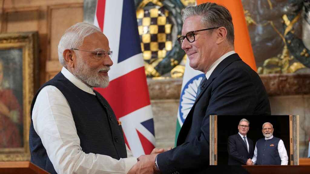 Prime Minister Modi and British PM Keir Starmer
