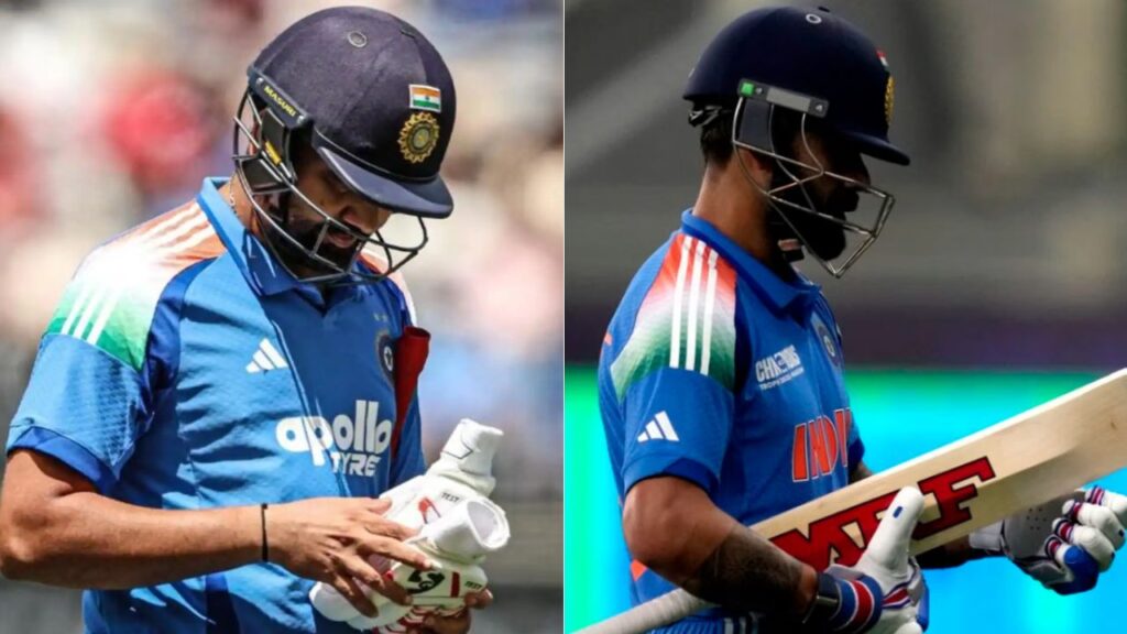 Both Rohit Sharma and Virat Kohli were out cheaply in the first ODI played in Perth.