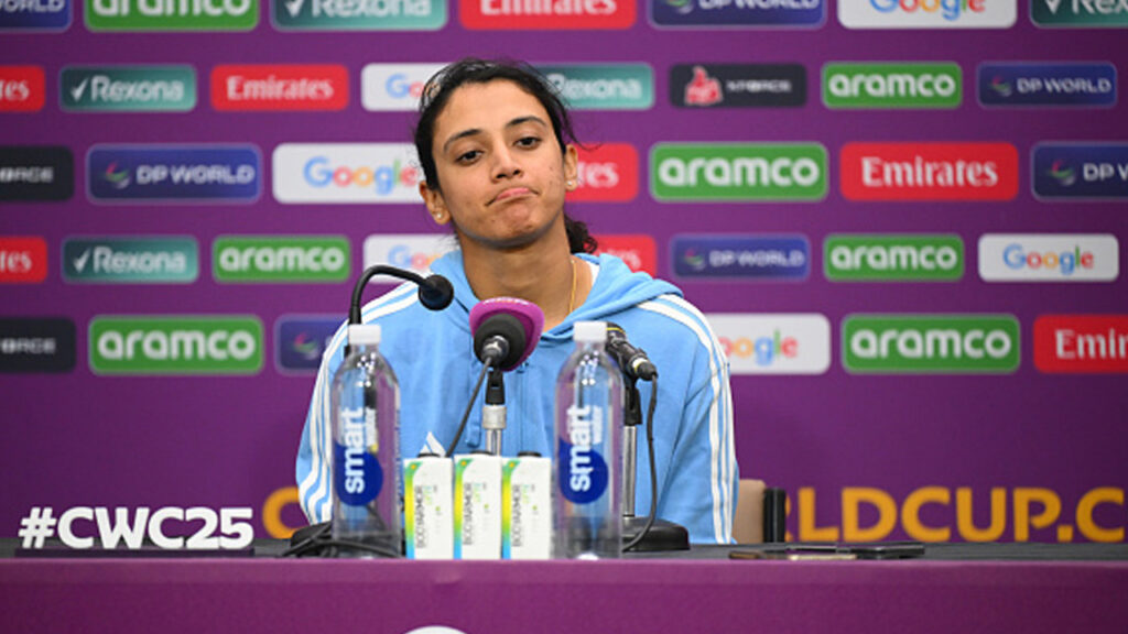 Smriti Mandhana takes responsibility for India's loss against England
