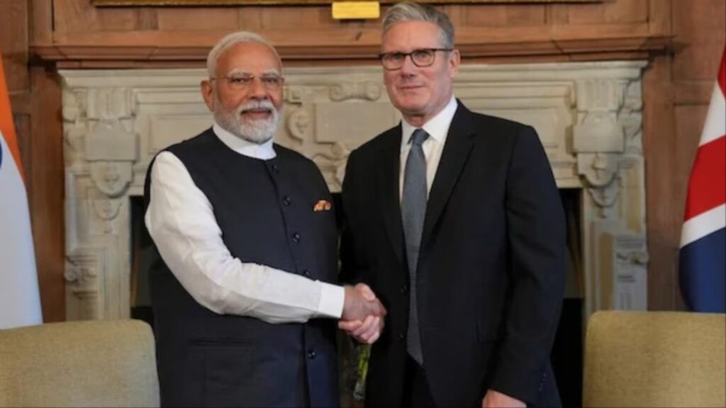 UK PM And Modi Meet