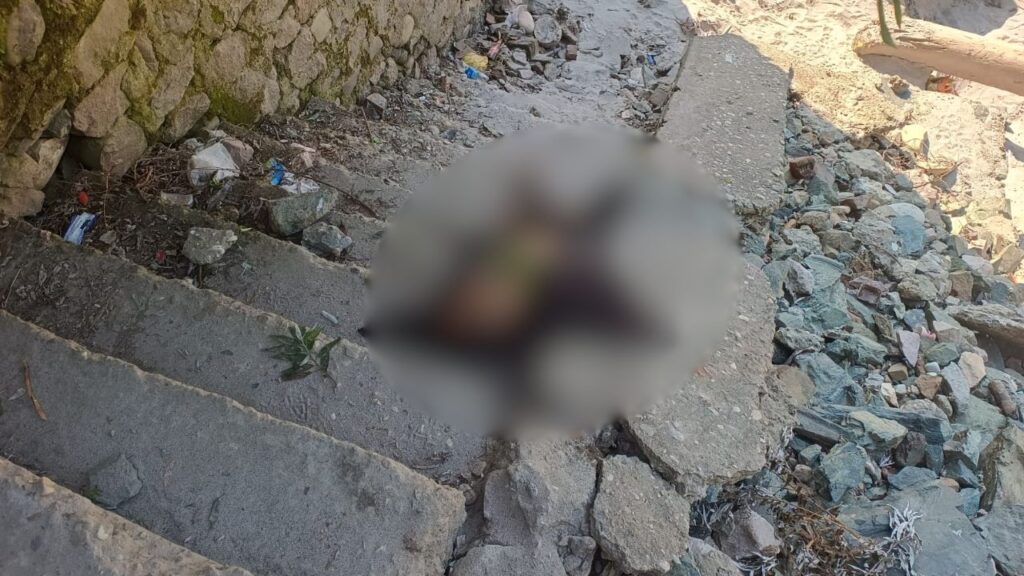 Dead body found stairs
