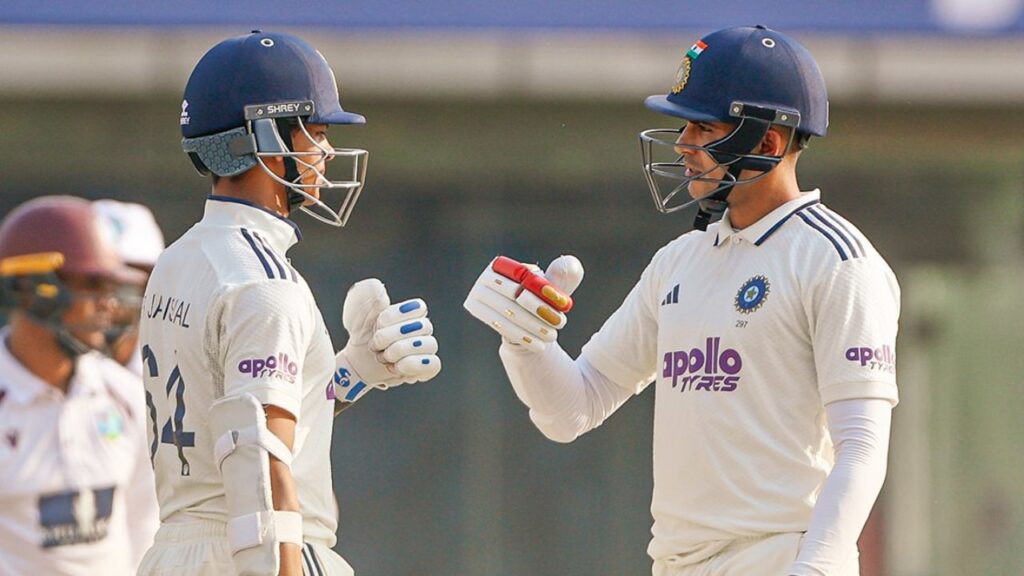 Yashasvi Jaiswal and Shubman Gill india vs west indies 2nd test