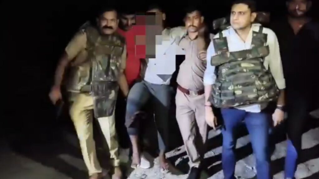 Criminal injured in police encounter