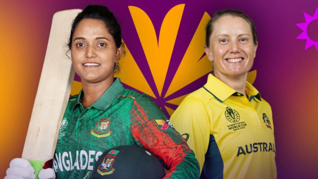 Australia Women vs Bangladesh Women in Women's World Cup today
