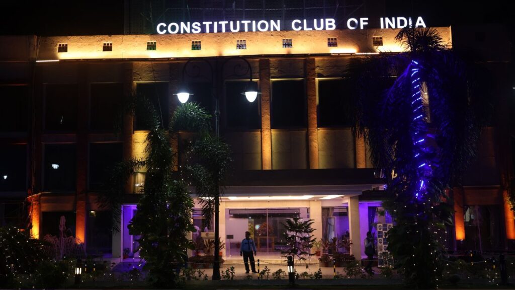 The ceremony was held at the Constitutional Club in New Delhi