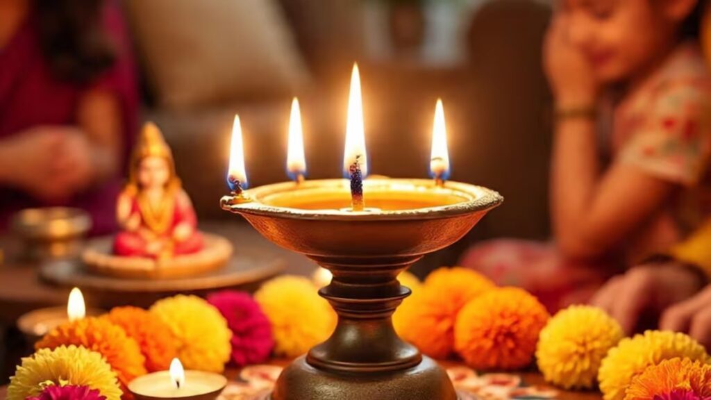 Rules for lighting a lamp on Naraka Chaturdashi