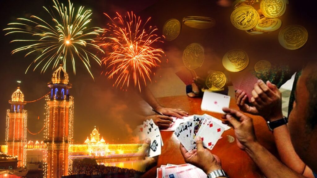 Why is gambling played on Diwali