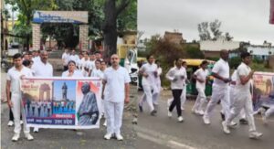 UP News: खजनी में मैराथन दौड़ का आयोजन, पुलिसकर्मियों ने लगाई पांच किलोमीटर दौड़