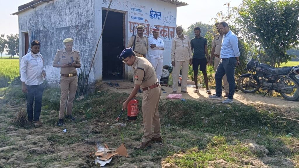 Police checking firecrackers