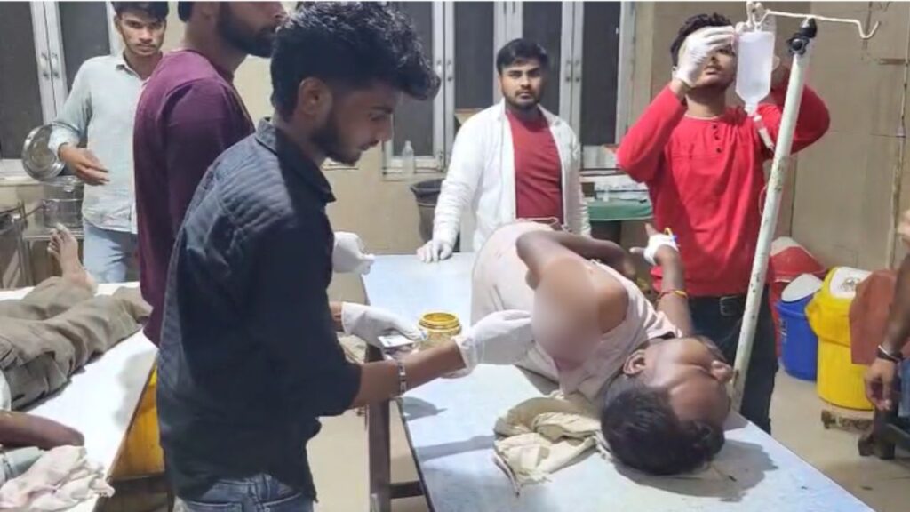 Treatment of the injured continues