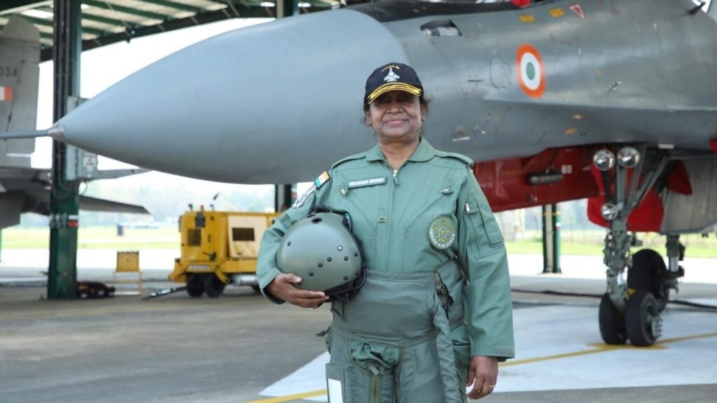 President Draupadi Murmu flies in Rafale fighter jet