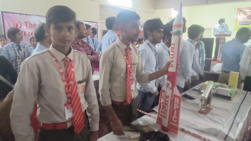 Rocket launching on the first day of Maharajganj Festival