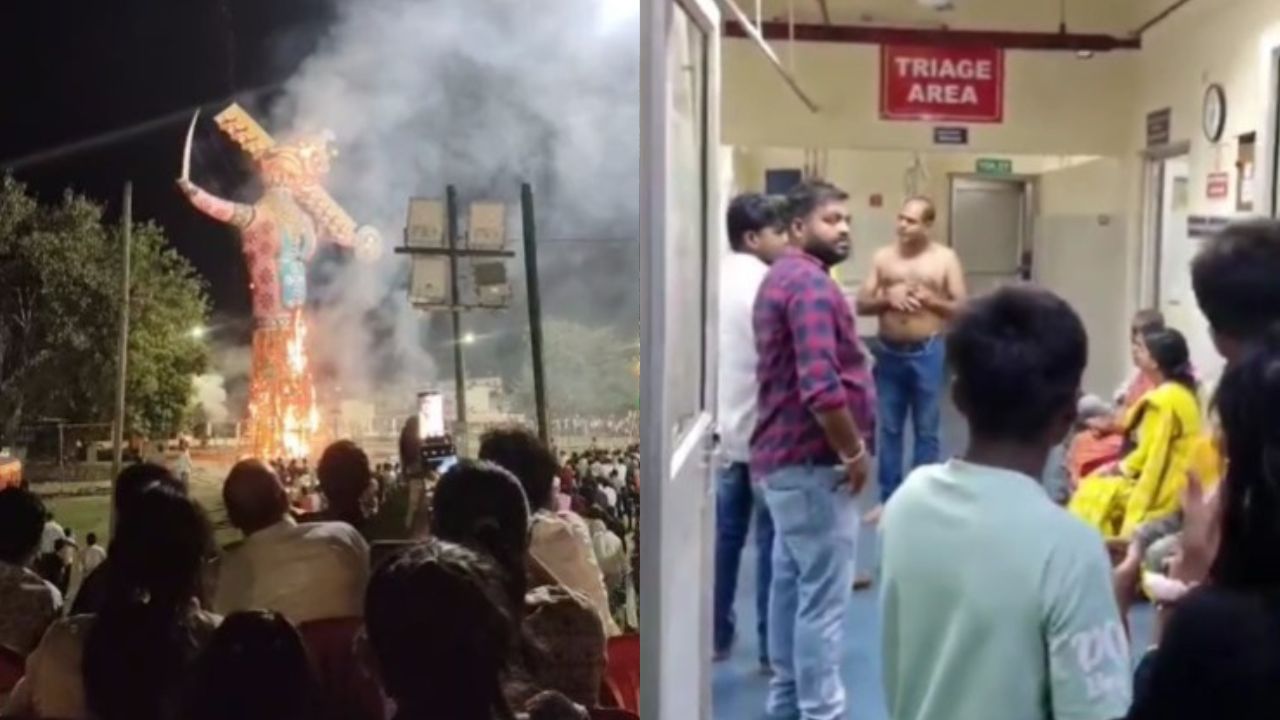 Video: सोनभद्र में दशहरे की खुशियां मातम में बदलीं; देखिए आतिशबाजी से कैसे भड़की आग
