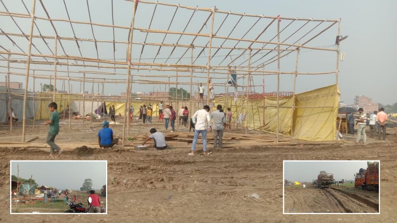 चक्रवाती मोंथा के चलते ददरी मेला का बिगड़ा खेल: मीना बाजार का नहीं हुआ आयोजन, श्रद्धालु मायूस