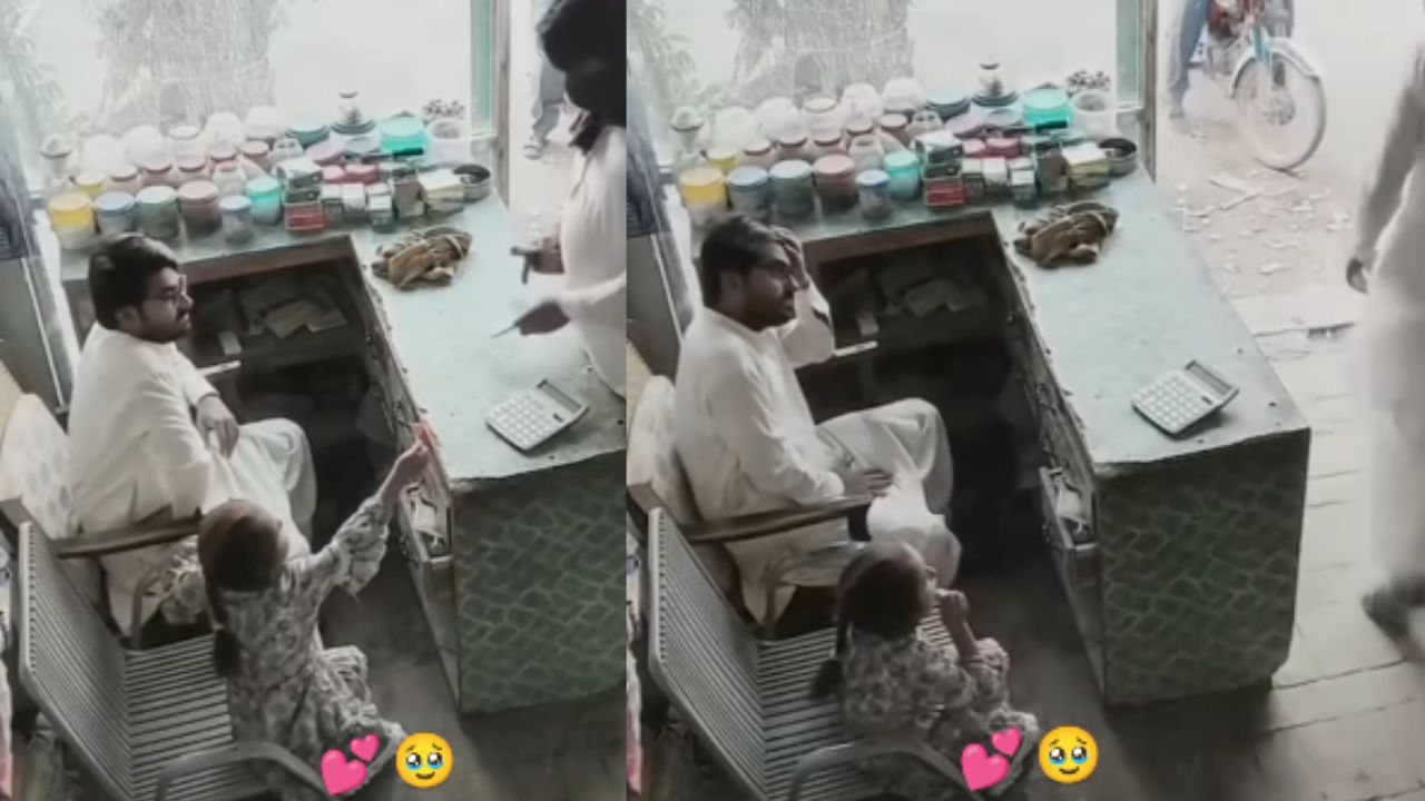 Viral Video: चोरी करने आया था, लेकिन मासूमियत देखकर पिघल गया दिल; देखें वायरल वीडियो
