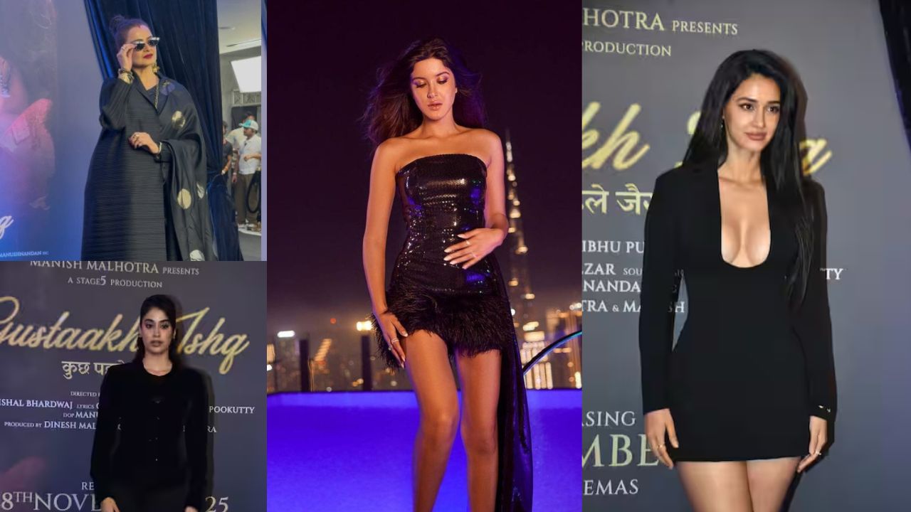 इन सभी सितारों का ऑल ब्लैक फैशन एक साथ देखने को मिला और सोशल मीडिया पर इनके लुक्स की खूब चर्चा हो रही है। (Img source: Google)