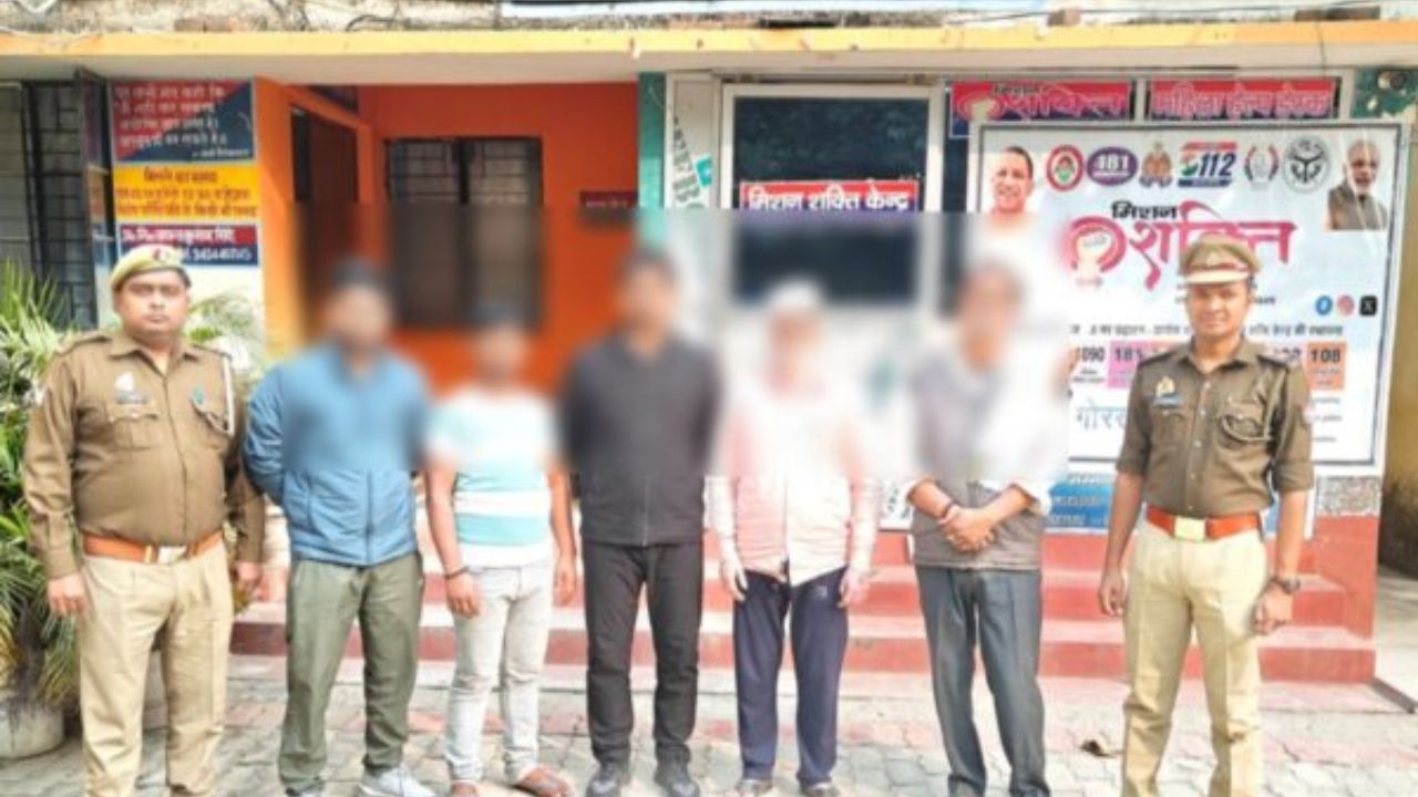 गोरखपुर में पुराने विवाद की आग भड़की, खजनी पुलिस ने पांच अभियुक्तों को दबोचा