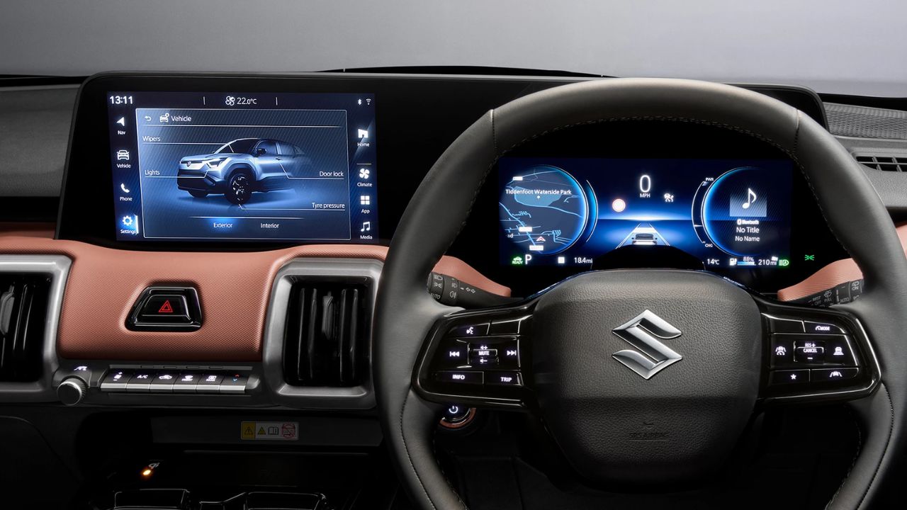 SUV की लंबाई 4,275mm, चौड़ाई 1,800mm, ऊंचाई 1,640mm और व्हीलबेस 2,700mm है। इसका मस्क्यूलर और क्लीन डिजाइन इसे आधुनिक EV लुक देता है।